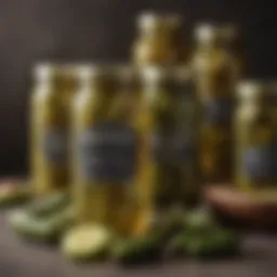 Vintage McClure Pickles jars showcasing the brand's heritage