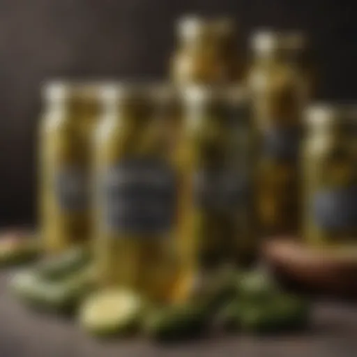 Vintage McClure Pickles jars showcasing the brand's heritage