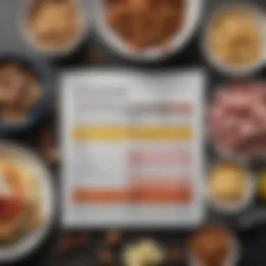 Keto Meal Nutrition Breakdown A detailed view of a nutrition label highlighting macronutrient breakdown for a keto meal