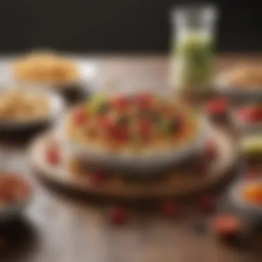 Gourmet Healthy Snack Presentation An elegant presentation of gourmet healthy snacks on a table