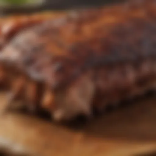 A close-up of Oklahoma Joe's Rib Rub showcasing its vibrant color and texture.