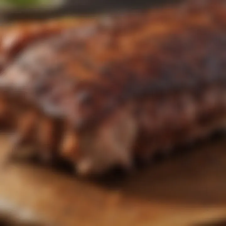 A close-up of Oklahoma Joe's Rib Rub showcasing its vibrant color and texture.
