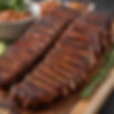 Perfectly Grilled Ribs with Oklahoma Joe's Rib Rub A beautifully grilled rack of ribs seasoned with Oklahoma Joe's Rib Rub.
