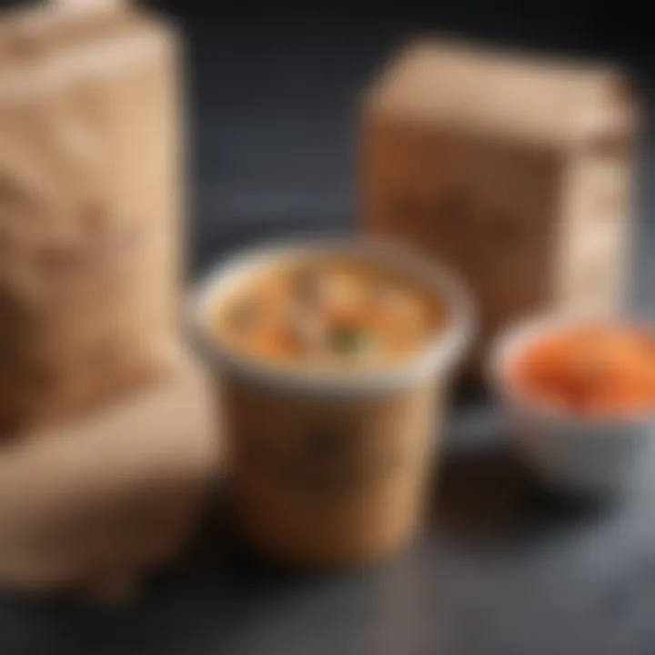 Panera delivery bag with soup containers