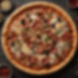 Artisan-crafted pizza showcasing unique toppings