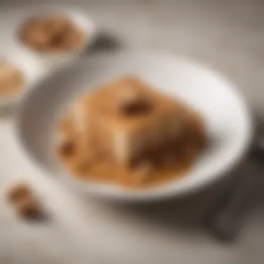 An Elegant Presentation of Peanut Butter Suet Cuisine An elegant plate showcasing a dish made with peanut butter suet