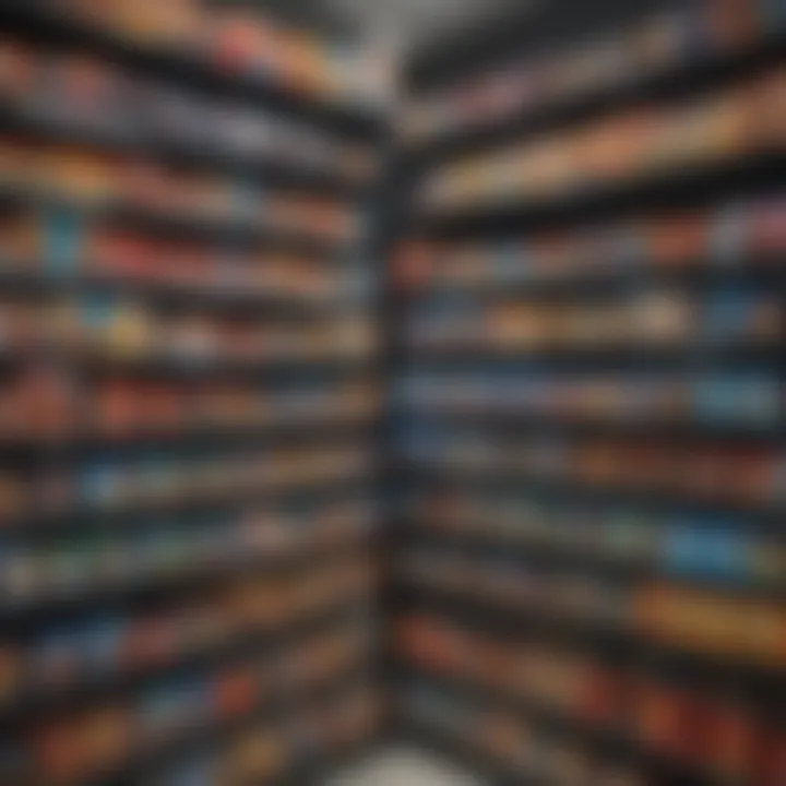 Comparison of different brands of flat screen TVs on a store shelf