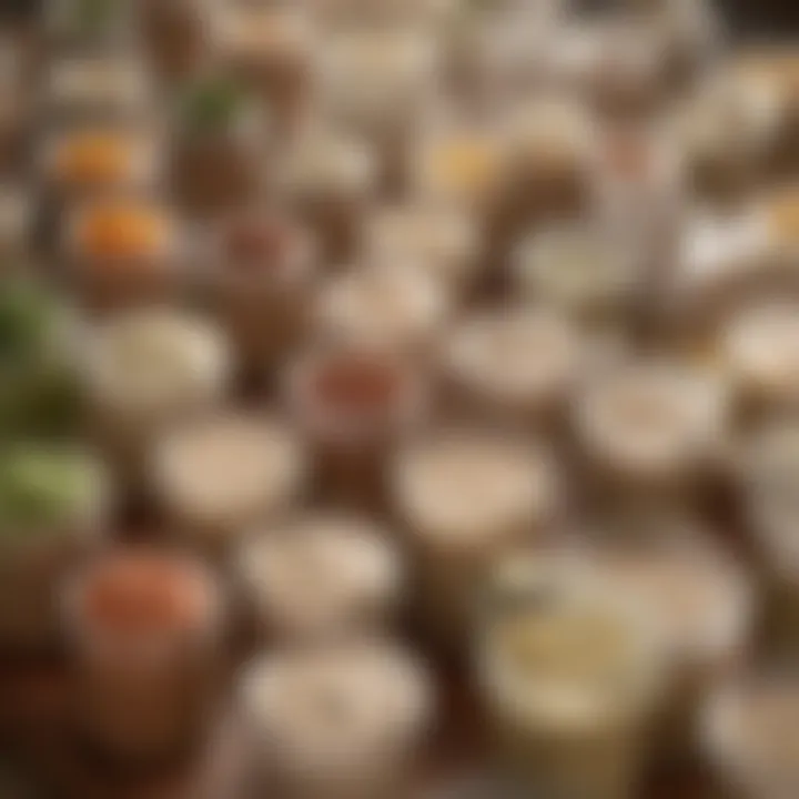 A neatly organized storage container filled with homemade chipotle ranch dressing.