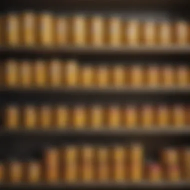 A vibrant display of various canned sweetcorn products on a kitchen shelf