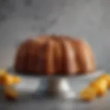 A tall bundt pan showcasing its elegant design