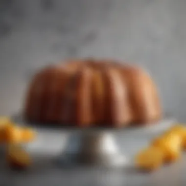 A tall bundt pan showcasing its elegant design