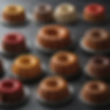 Variety of Recipes for Tall Bundt Pans Variety of recipes that complement tall bundt pans on display