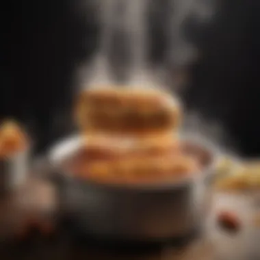 The Art of Boiling Hot Dogs Boiling hot dogs in a pot with steam rising
