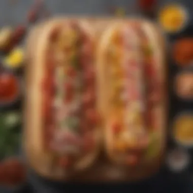 Enhancing Flavor with Toppings A variety of condiments and toppings laid out for hot dogs