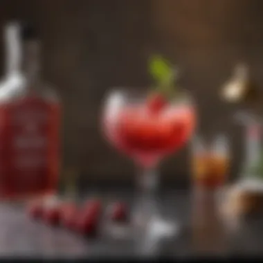 A collection of cherry vodka cocktail recipes beautifully displayed