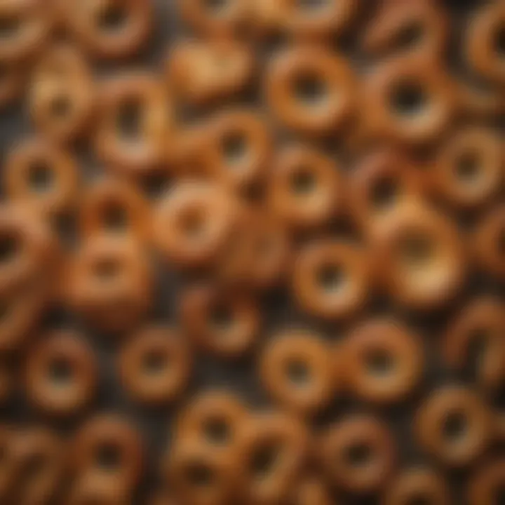A selection of toppings laid out for soft pretzels