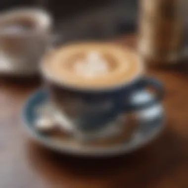 Artisan Coffee Experience Artisan coffee cup with intricate latte art