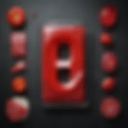 Visual representation of the blood type diet concept