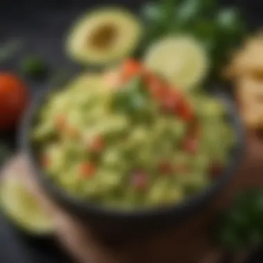 Fresh Guacamole to Elevate Your Spread A bowl of fresh guacamole garnished with herbs