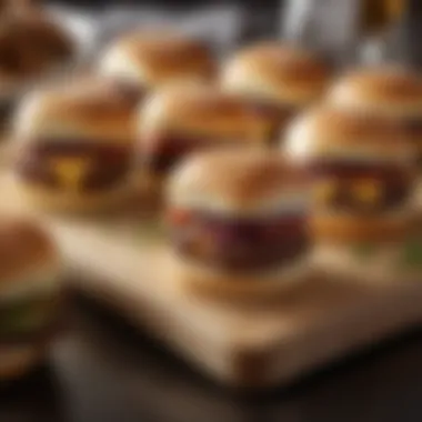 Irresistible Sliders for Gameday Delicious sliders arranged neatly on a platter
