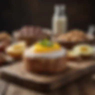 A close-up view of popular keto products on a rustic wooden table.