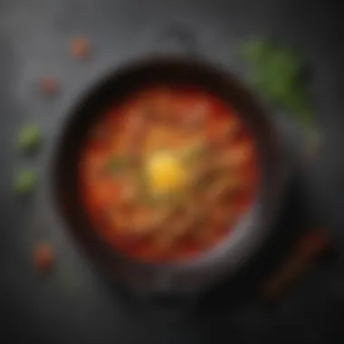Vibrant Nonstick Skillet Design A sleek nonstick skillet with a vibrant design