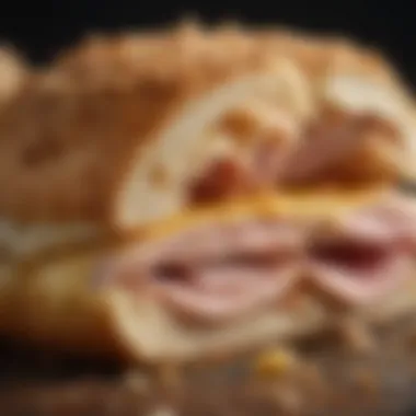 Golden Crust of Chicken Cordon Bleu Close-up of the golden-brown crust of Chicken Cordon Bleu.