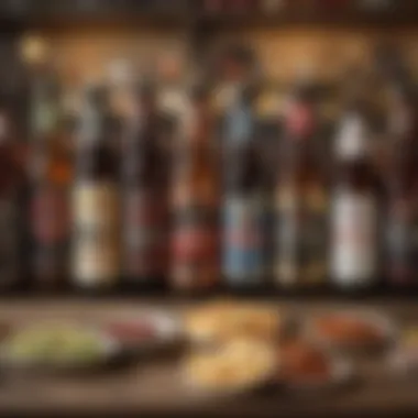 Non-Alcoholic Beers Paired with Snacks An array of non-alcoholic beers paired with gourmet snacks