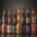 A selection of premium non-alcoholic beers with distinct labels