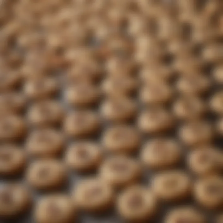 A creative display of cookies used in various culinary applications