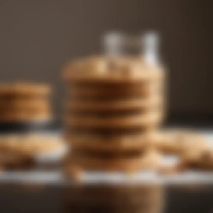 A container filled with freshly baked cookies