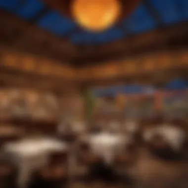 Unique Dining Ambiance in Downtown Disney Ambiance showcasing the unique dining environment