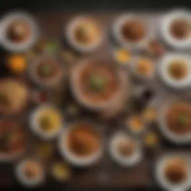 Fusion Cuisine Experience A beautifully arranged table showcasing a fusion of traditional and modern dishes