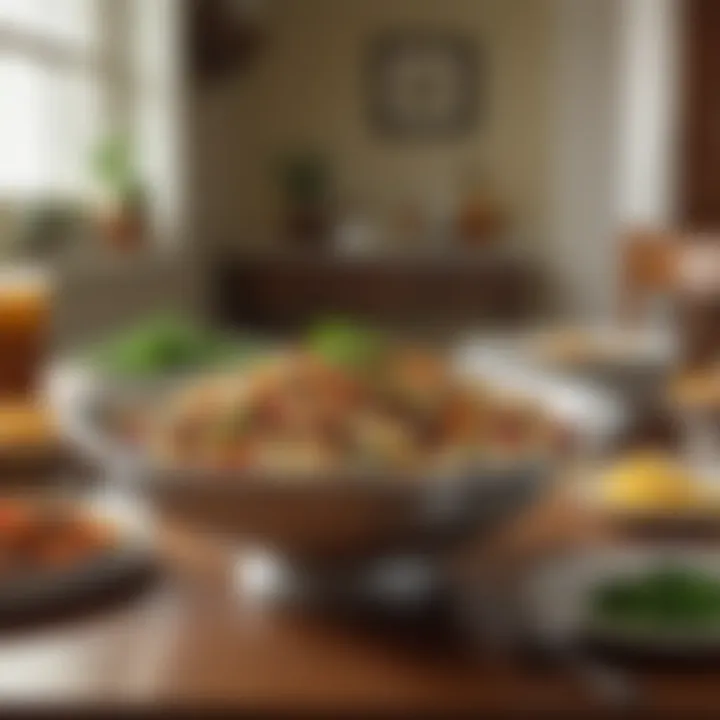 A classic Southern dish served in a communal setting