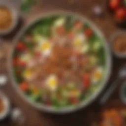 A vibrant Southern salad showcasing fresh ingredients