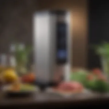 Precision Sous Vide Equipment An elegant sous vide setup with precision equipment.