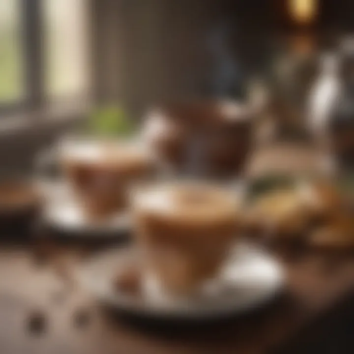A tranquil setting with chai tea being enjoyed