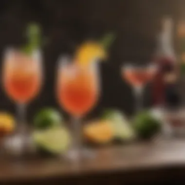 A joyful gathering enjoying mocktail bombs