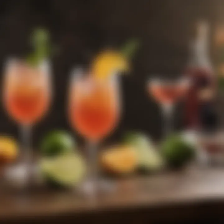 A joyful gathering enjoying mocktail bombs