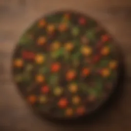 A vibrant assortment of different tea leaves arranged elegantly on a wooden surface.
