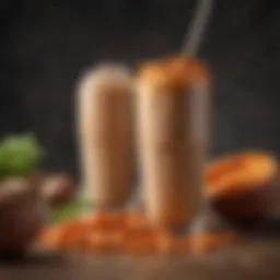 Nutritional breakdown of sweet potato protein shakes