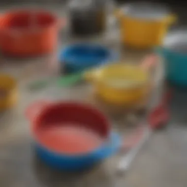 Close-up of Rainbow Cookware Material