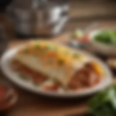 Home Cooking: Assembling Ranch Enchiladas A home cook skillfully assembling ranch enchiladas in a cozy kitchen