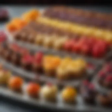 Vibrant Diabetes-Friendly Desserts A beautifully arranged platter of diabetes-friendly desserts showcasing vibrant colors and textures