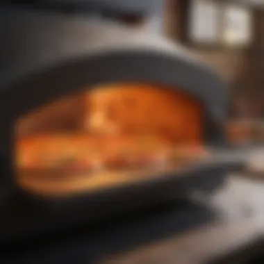 Thermal Dynamics of Pizza Ovens and Rock An artistic representation of the thermal dynamics involved in pizza ovens and rock interactions.