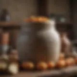 Historical stone crock used in traditional pickling