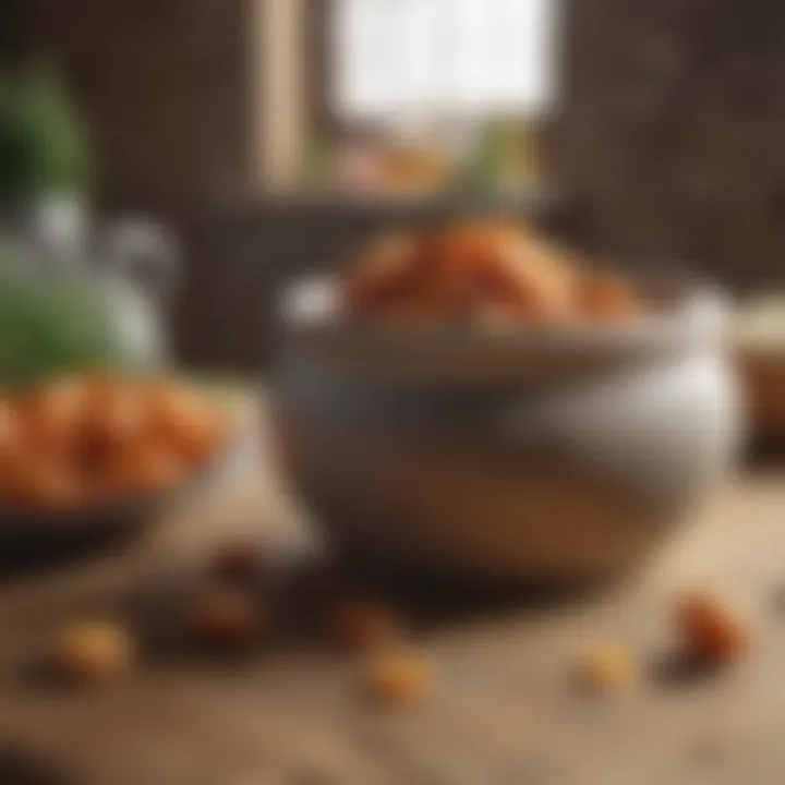 Material composition showcasing the durability of stone crocks