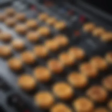 Smart Control Interface Close-up of the Smart Waffle Pro's advanced control panel