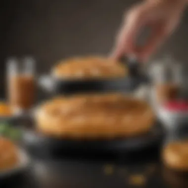 Intuitive Appliance Design User-friendly design showcasing the Smart Waffle Pro in action