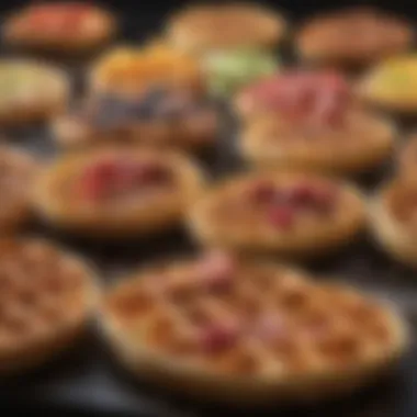 Diverse Waffle Creations A variety of waffle types produced by the Smart Waffle Pro